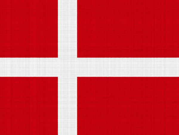 Vlag Van Denemarken Een Gestructureerde Achtergrond Concept Collage — Stockfoto