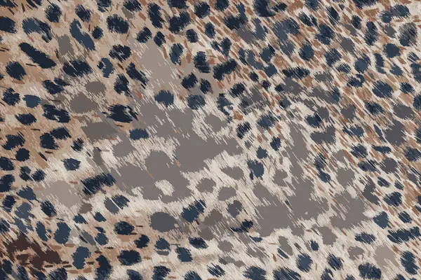 Реалістична Ілюстрація Фону Леопардовою Текстурою Крупним Планом Пофарбована Тканина Леопарда — стокове фото