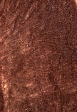 Kahverengi kadife kumaşın arka planı. Modern döşenmiş kadife mobilyalar. Yaratıcı vintage arkaplan.