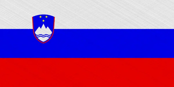 Flagge Sloweniens Auf Strukturiertem Hintergrund Konzeptcollage — Stockfoto