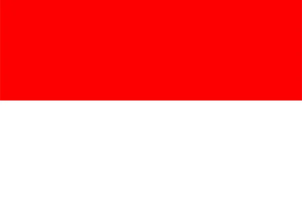 Bandeira Nacional Indonésia Estado Oficial Indonésio Sinal — Fotografia de Stock