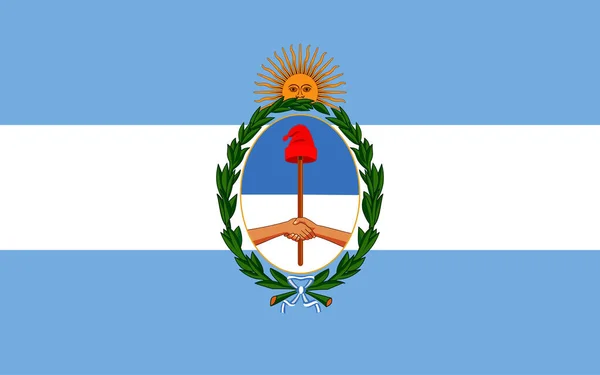 Ilustrace Argentinské Vlajky Pozadí Argentinské Vlajky Symbol Vlajky Argentiny — Stock fotografie