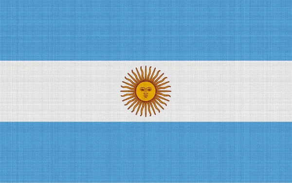 Флаг Аргентины Текстурированном Фоне Концепция Коллажа — стоковое фото