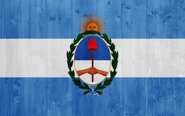 Bendera Argentina Pada Latar Belakang Bertekstur Konsep Kolase — Stok Foto