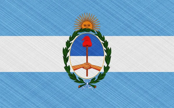 Bandera Argentina Sobre Fondo Texturizado Concepto Collage — Foto de Stock