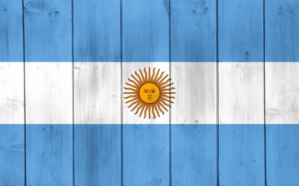 テクスチャの背景にアルゼンチンの国旗 コンセプトコラージュ — ストック写真