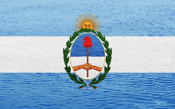 Zászló Argentína Texturált Háttérrel Koncepció Kollázs — Stock Fotó