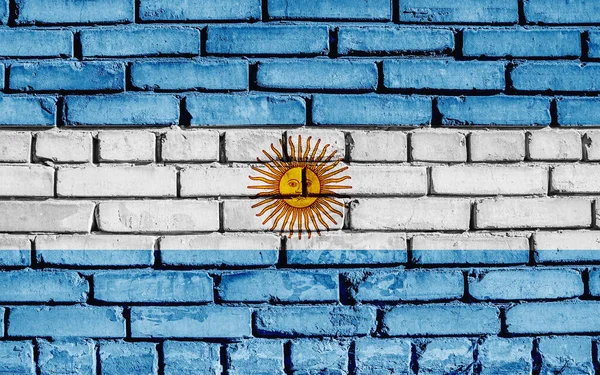 Arjantin Bayrağı Desenli Bir Arka Planda Kavram Kolajı — Stok fotoğraf