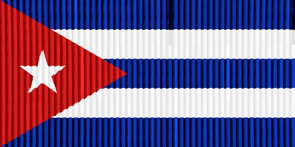 Flag Cuba Textured Background Concept Collage — Stock Photo, Image
