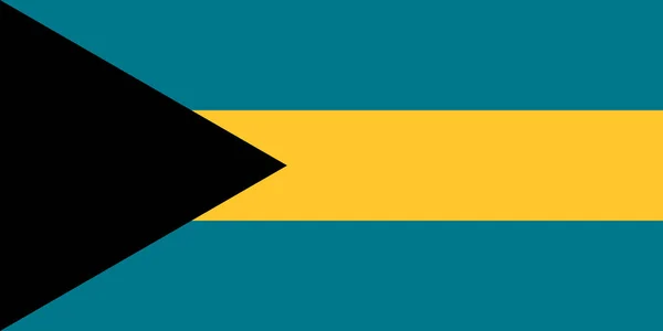 Bandera Oficial Actual Mancomunidad Las Bahamas — Foto de Stock