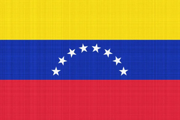 Vlajka Venezuely Strukturovaném Pozadí Koncepční Koláž — Stock fotografie