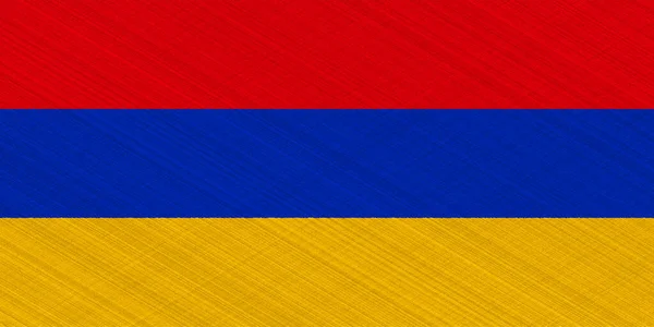 Прапор Вірменії Текстурованому Тлі Концепція Колажу — стокове фото