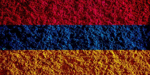 Örményország Zászló Texturált Háttérrel Koncepció Kollázs — Stock Fotó