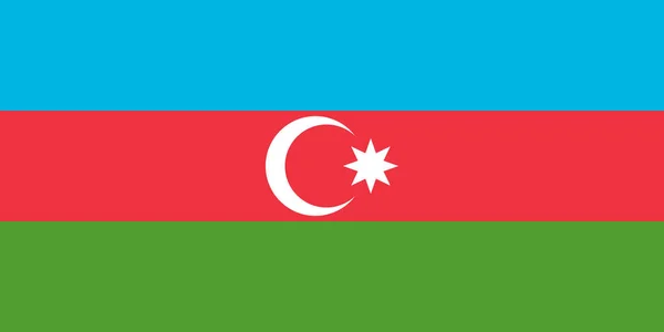 Официальный Нынешний Флаг Азербайджанской Республики Государственный Флаг Азербайджанской Республики Государственный — стоковое фото