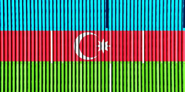 Bendera Republik Azerbaijan Pada Latar Belakang Bertekstur Konsep Kolase — Stok Foto