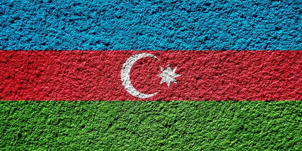 Drapeau République Azerbaïdjan Sur Fond Texturé Collage Conceptuel — Photo