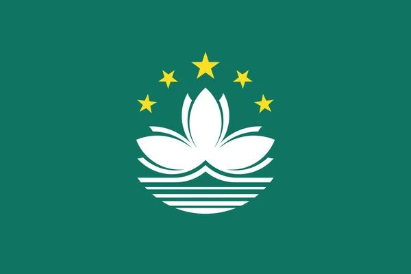 Bendera Ilustrasi Makau Bendera Latar Belakang Macau Simbol Tanda Dari — Stok Foto