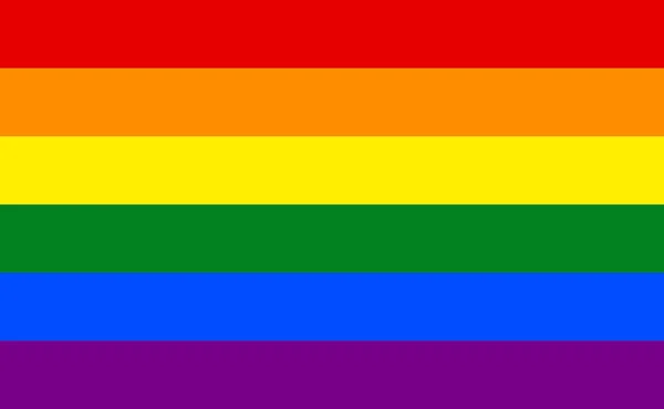 Bandeira Comunidade Orgulho Lgbt Raimbow Símbolo Cultura Gay Ilustração Símbolo — Fotografia de Stock