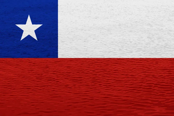 テクスチャの背景にチリの旗 コンセプトコラージュ — ストック写真