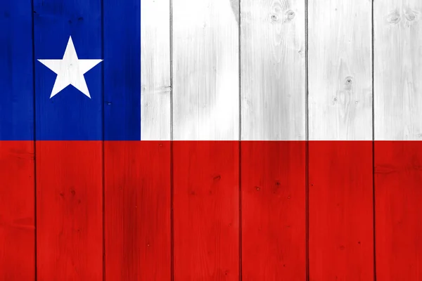 Bandera Chile Sobre Fondo Texturizado Concepto Collage —  Fotos de Stock