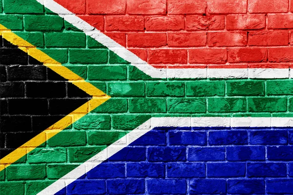 Bandeira República África Sul Sobre Fundo Texturizado Colagem Conceitos — Fotografia de Stock