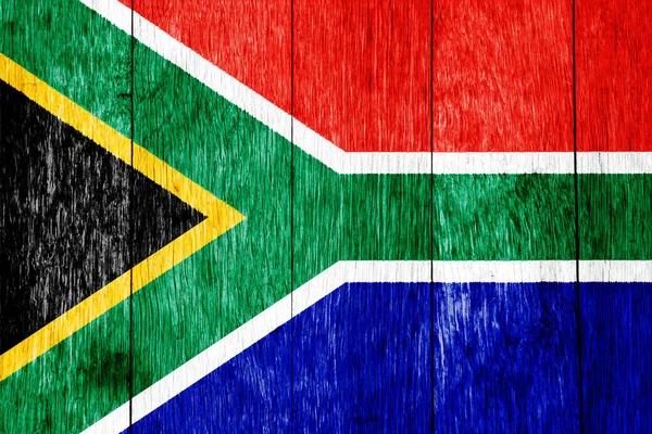 Bandeira República África Sul Sobre Fundo Texturizado Colagem Conceitos — Fotografia de Stock