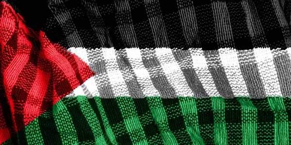 Σημαία Του Κράτους Της Παλαιστίνης Ανάγλυφο Φόντο Κολάζ Έννοιας — Φωτογραφία Αρχείου