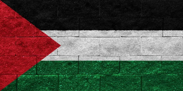 Flag State Palestine Strukturovaném Pozadí Koncepční Koláž — Stock fotografie