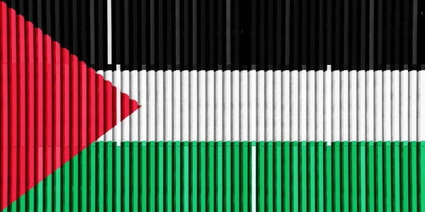 Palesztina Állam Zászlója Struktúrált Háttérrel Koncepció Kollázs — Stock Fotó