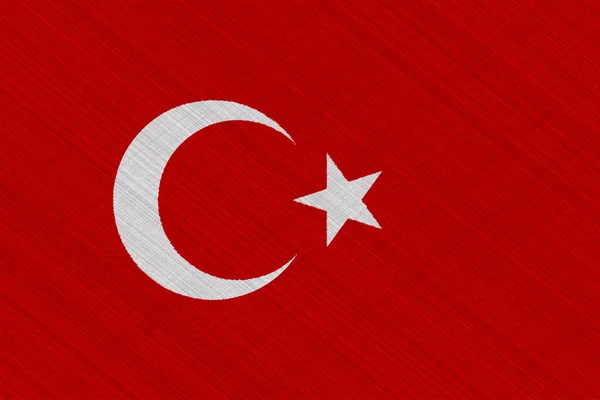 Флаг Турции Текстурированном Фоне Концепция Коллажа — стоковое фото
