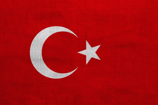 質感のある背景にトルコの国旗 コンセプトコラージュ — ストック写真