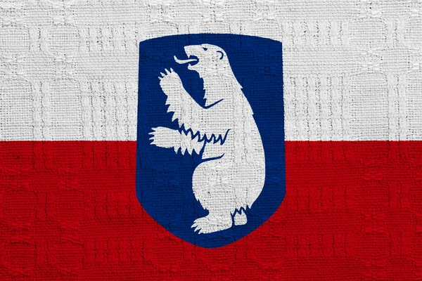 Bandera Las Divisiones Administrativas Groenlandia Sobre Fondo Texturizado Concepto Collage —  Fotos de Stock