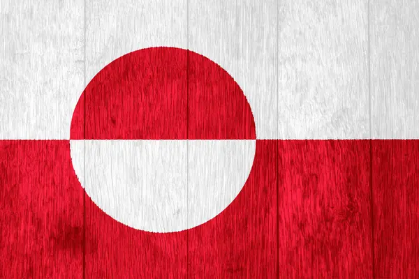 Bandeira Das Divisões Administrativas Gronelândia Sobre Fundo Texturizado Colagem Conceitos — Fotografia de Stock