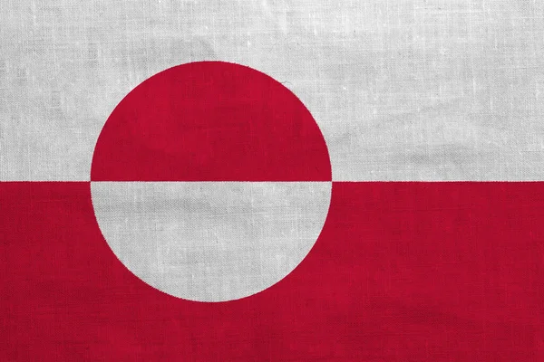 テクスチャの背景にグリーンランドの行政区画の旗 コンセプトコラージュ — ストック写真