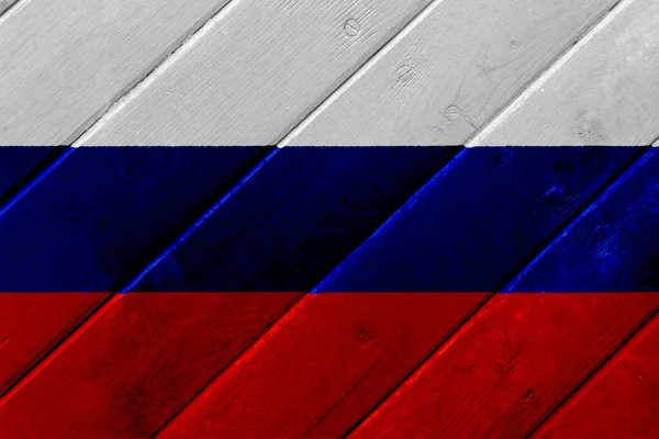Vlajka Ruské Federace Strukturovaném Pozadí Koncepční Koláž — Stock fotografie