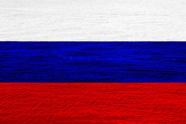 Bandiera Della Federazione Russa Sfondo Strutturato Collage Concettuale — Foto Stock
