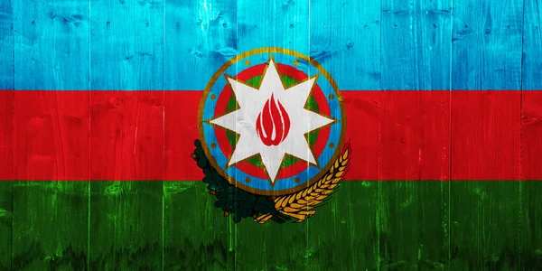 Прапор Азербайджанської Республіки Текстурованому Тлі Концепція Колажу — стокове фото