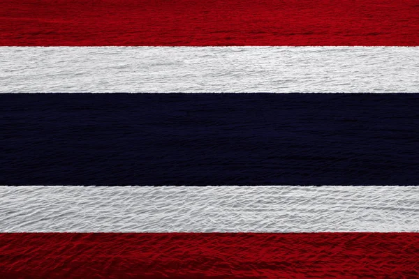 Флаг Королевства Таиланд Текстурированном Фоне Концепция Коллажа — стоковое фото