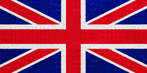 Flagge Von Großbritannien Auf Einem Strukturierten Hintergrund Konzeptcollage — Stockfoto