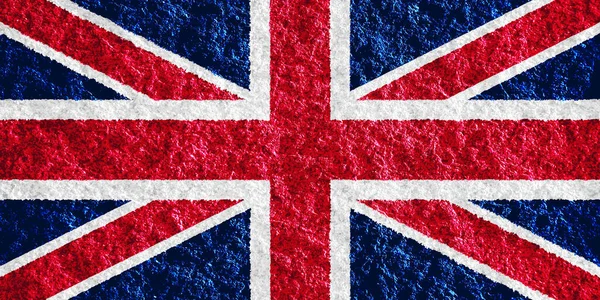Флаг Великобритании Текстурированном Фоне Концепция Коллажа — стоковое фото