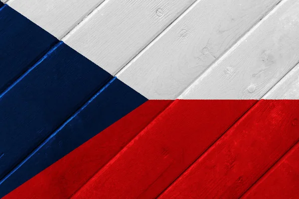 テクスチャの背景にチェコ共和国の国旗 コンセプトコラージュ — ストック写真