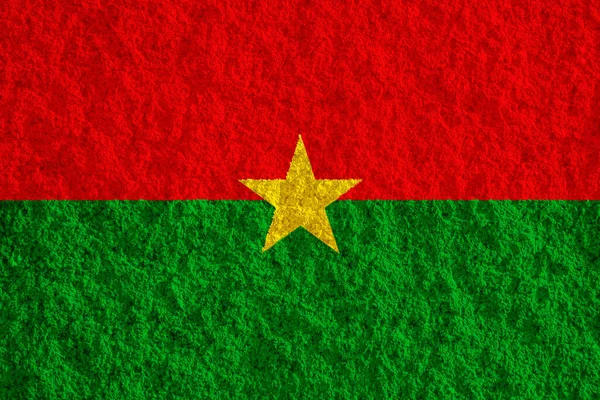 Флаг Буркина Фасо Текстурированном Фоне Концепция Коллажа — стоковое фото