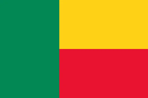 Официальный Флаг Республики Бенин Флаг Штата Бенин Иллюстрация — стоковое фото