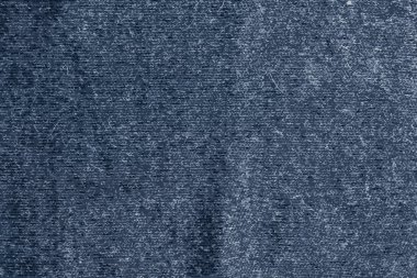 Mavi örgü kumaşın gerçekçi bir çizimi. Soyut modern örgü dokusu mavi renkte. Koyu örülmüş arka plan