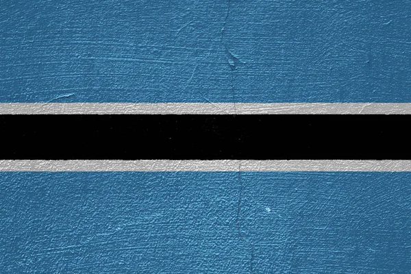 Bandiera Della Repubblica Del Botswana Sfondo Strutturato Collage Concettuale — Foto Stock
