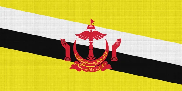 Флаг Брунея Даруссалама Текстурированном Фоне Концепция Коллажа — стоковое фото