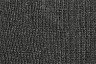 Yün kumaş dokusu ve arkaplanının gerçekçi çizimi, soyut siyah kumaş arkaplanı.