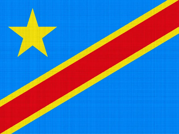 Flagge Der Demokratischen Republik Kongo Auf Einem Strukturierten Hintergrund Konzeptcollage — Stockfoto