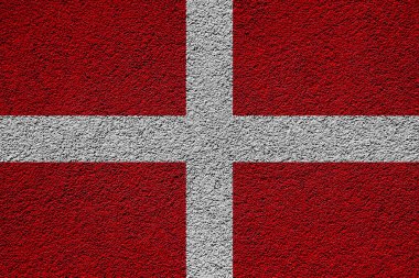 Malta 'nın Hükümdar Askeri Düzeni bayrağı dokulu bir arka planda. Kavram kolajı.