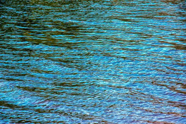 Water ripple texture background. Wavy water surface during sunset, golden light reflecting in the water.